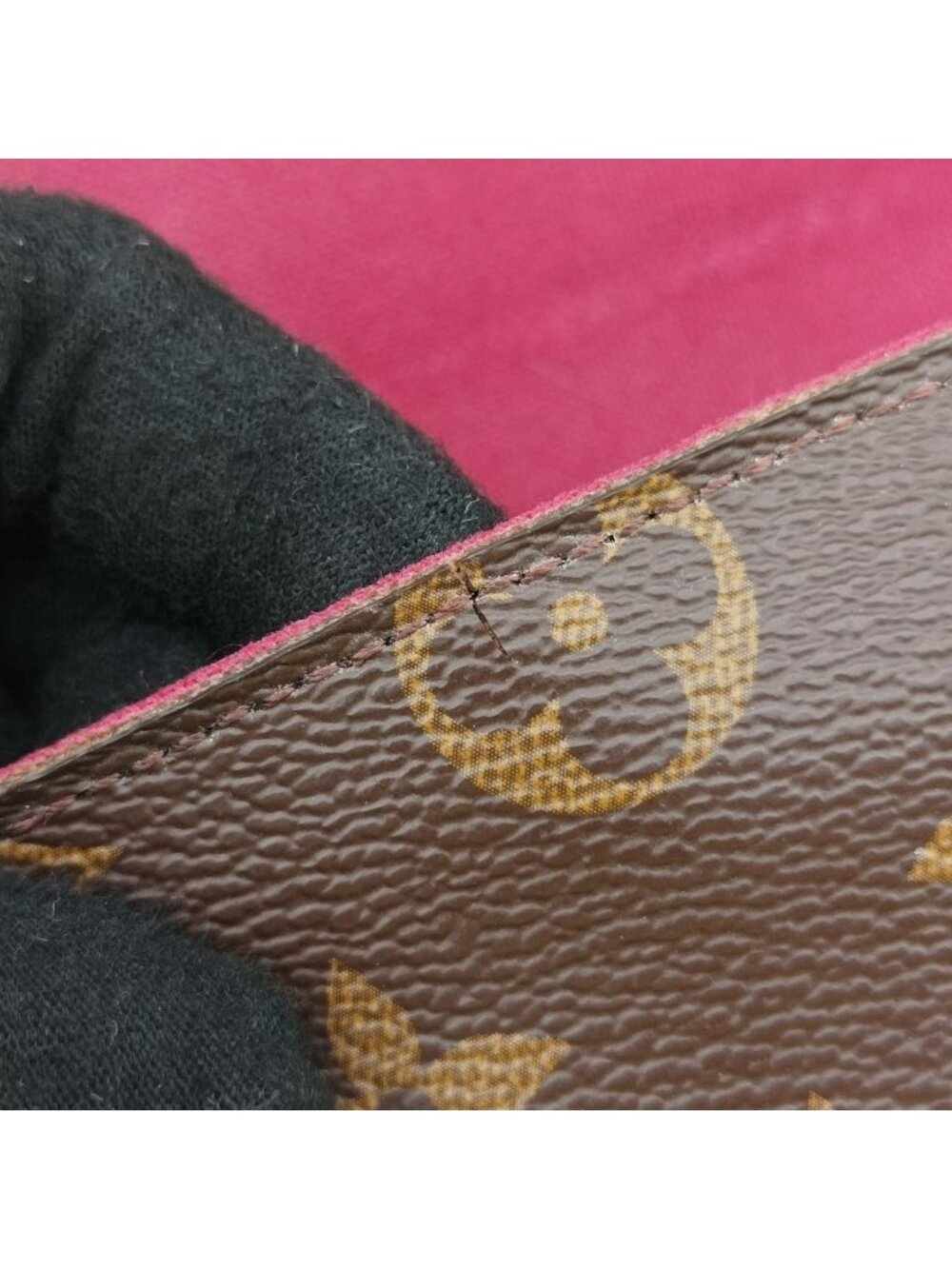 ★SOLD★ Louis Vuitton Pochette Felicity Monogram Brown Canvas Pouch - Picture 14 of 15